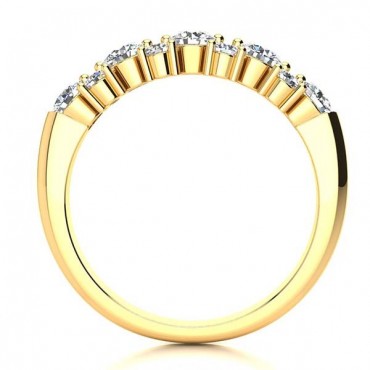 Michelle Moissanite Ring - Yellow Gold