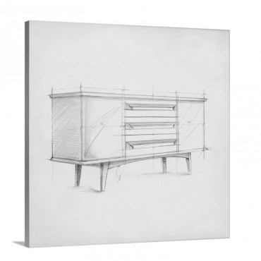 Mid Century Furniture Design V Wall Art - Canvas - Gallery Wrap