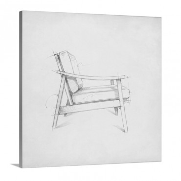 Mid Century Furniture Design I I I Wall Art - Canvas - Gallery Wrap