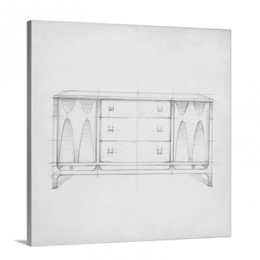 Mid Century Furniture Design V I I I Wall Art - Canvas - Gallery Wrap