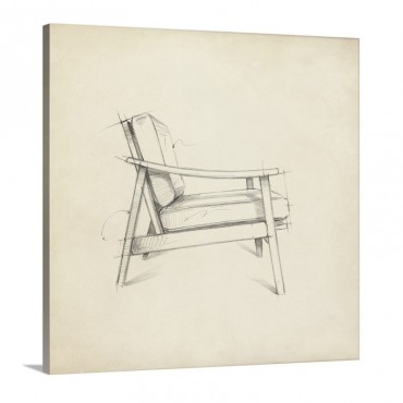 Mid Century Furniture Design I I I Wall Art - Canvas - Gallery Wrap