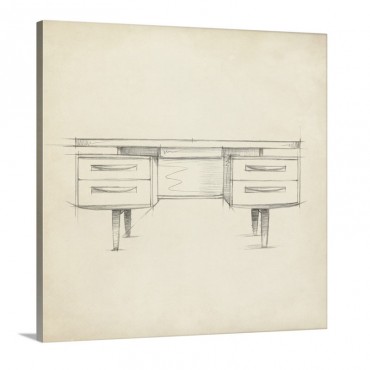 Mid Century Furniture Design V I Wall Art - Canvas - Gallery Wrap