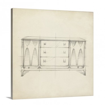 Mid Century Furniture Design V I I I Wall Art - Canvas - Gallery Wrap