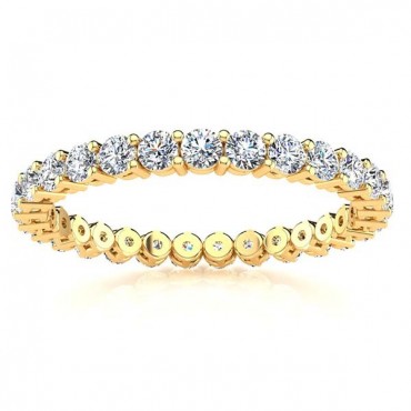 Milee Diamond Eternity Ring - Yellow Gold