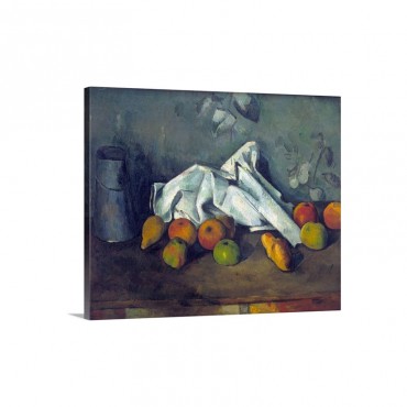 Milk Can And Apples By Paul Cezanne Wall Art - Canvas - Gallery Wrap