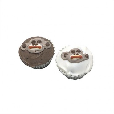 Sock Monkey Mini Cupcakes - Shelf Stable - Case of 15