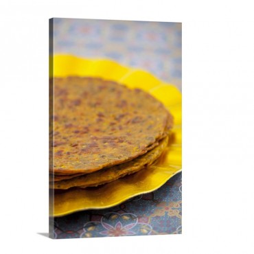 Missi Roti Indian Flatbreads Wall Art - Canvas - Gallery Wrap