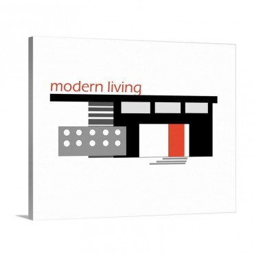 Modern Living Wall Art - Canvas -- Gallery Wrap