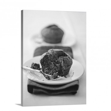 Moelleux Au Chocolat Chocolate Cake France Wall Art - Canvas - Gallery Wrap