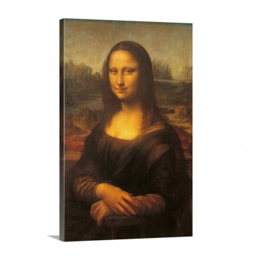 Mona Lisa Of Giocondo The Gioconda By Leonardo Da Vinci 1503 1504 Louvre Paris Wall Art - Canvas - Gallery Wrap