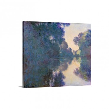 Morning On The Seine Near Giverny By Claude Monet Wall Art - Canvas - Gallery Wrap