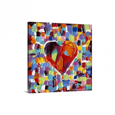 Mosaic Heart I I I Wall Art - Canvas - Gallery Wrap