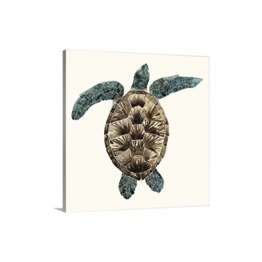 Mosaic Turtle I I Wall Art - Canvas - Gallery Wrap