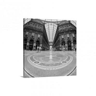 Mosaic Floor In The Galleria Vittoria Emanuele City Of Milan Lombardy Italy Wall Art - Canvas - Gallery Wrap