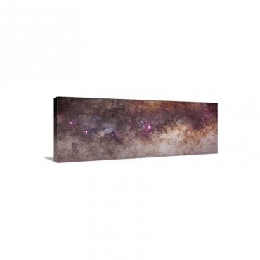 Mosaic of the constellations Scorpius and Sagittarius in the southern Milky Way Wall Art - Canvas - Gallery Wrap