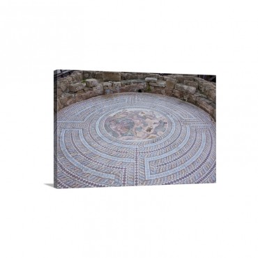 Mosaics At The Archaeological Site Of Paphos UNESCO World Heritage Site Cyprus Europe Wall Art - Canvas - Gallery Wrap