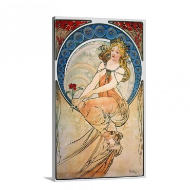 Mucha Poster 1898 Wall Art - Canvas - Gallery Wrap