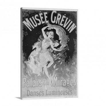 Musee Grevin Palais Mirages Vintage Poster By Jules Cheret Wall Art - Canvas - Gallery Wrap