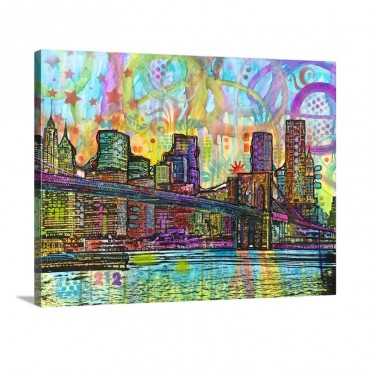 NYC Brooklyn Bridge Wall Art - Canvas - Gallery Wrap