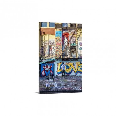 New York Long Island City Graffiti 5 Pointz Aerosol Art Center Wall Art - Canvas - Gallery Wrap