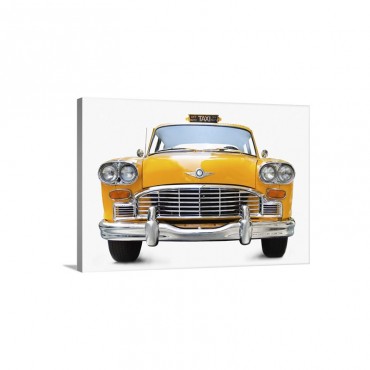 New York Taxi Antique Taxi Wall Art - Canvas - Gallery Wrap