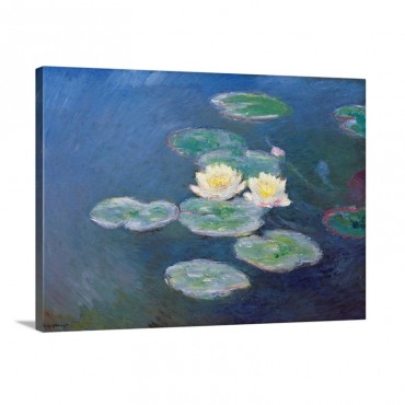 Nympheas Sun Effects By Claude Monet Wall Art - Canvas - Gallery Wrap