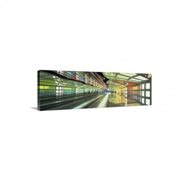 O’Hare International Airport Moving Walkway Wall Art - Canvas - Gallery Wrap
