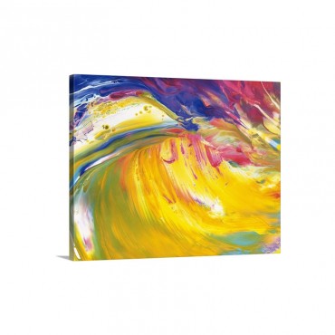 Oil Painting In Several Colors Front View Wall Art - Canvas - Gallery Wrap