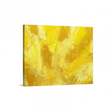 Oil Painting In Yellow Colors Front View Wall Art - Canvas - Gallery Wrap