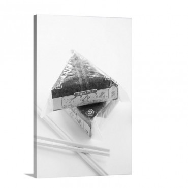Onigiri Wrapped In Sheets Of Nori In Packaging Wall Art - Canvas - Gallery Wrap
