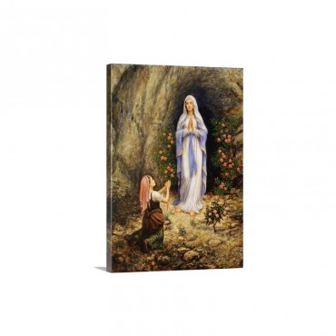 Our Lady Of Lourdes Wall Art - Canvas - Gallery Wrap