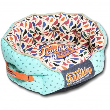 Touchdog Chirpin-Avery Rounded Premium Designer Dog Bed