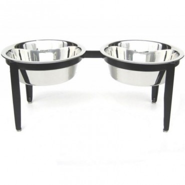 Visions Double Elevated Dog Bowl Large