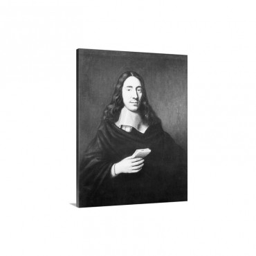 Painting Of Dutch Philosopher Spinoza Wall Art - Canvas - Gallery Wrap