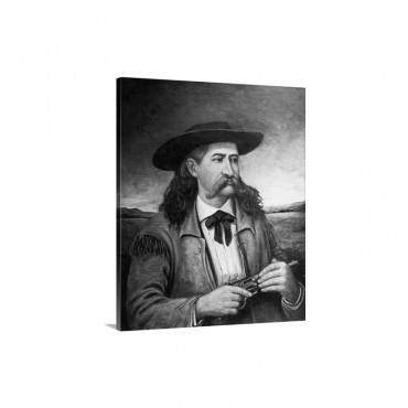 Painting Of Wild Bill Hickok Wall Art - Canvas - Gallery Wrap