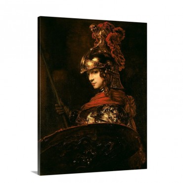 Pallas Athena Or Armoured Figure 1664 65 Wall Art - Canvas - Gallery Wrap