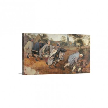 Parable Of The Blind Painting By Pieter The Elder Bruegel Blind leading The Blind Wall Art - Canvas - Gallery Wrap