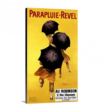 Parapluie Revel 1922 Vintage Poster By Leonetto Cappiello Wall Art - Canvas - Gallery Wrap