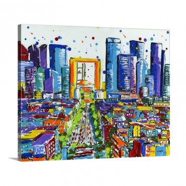 Paris In Colors Wall Art - Canvas - Gallery Wrap