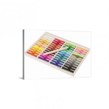 Pastel Drawing Supplies Wall Art - Canvas - Gallery Wrap