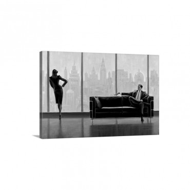 Pensive New York Wall Art - Canvas - Gallery Wrap