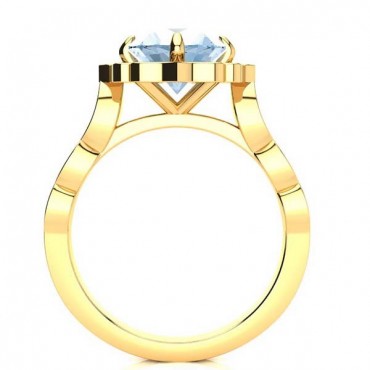 Permila Aquamarine Ring - Yellow Gold