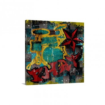 Phat Drum Kit Wall Art - Canvas - Gallery Wrap