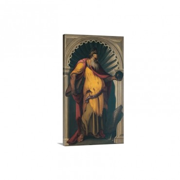 Philosopher By Andrea Schiavone 16th C Marciana Library Venice Italy Wall Art - Canvas - Gallery Wrap