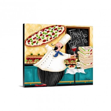 Pizza Chef Wall Art - Canvas - Gallery Wrap