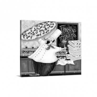 Pizza Chef Wall Art - Canvas - Gallery Wrap
