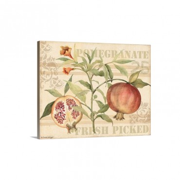 Pomegranate Wall Art - Canvas - Gallery Wrap