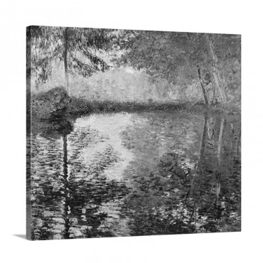 Pond At Montgeron Wall Art - Canvas - Gallery Wrap