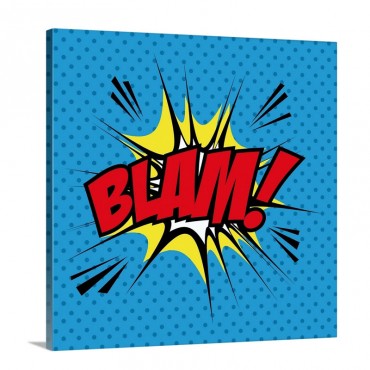 Pop Art Blam Wall Art - Canvas - Gallery Wrap