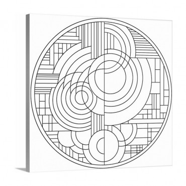 Pop Art Deco Circles I